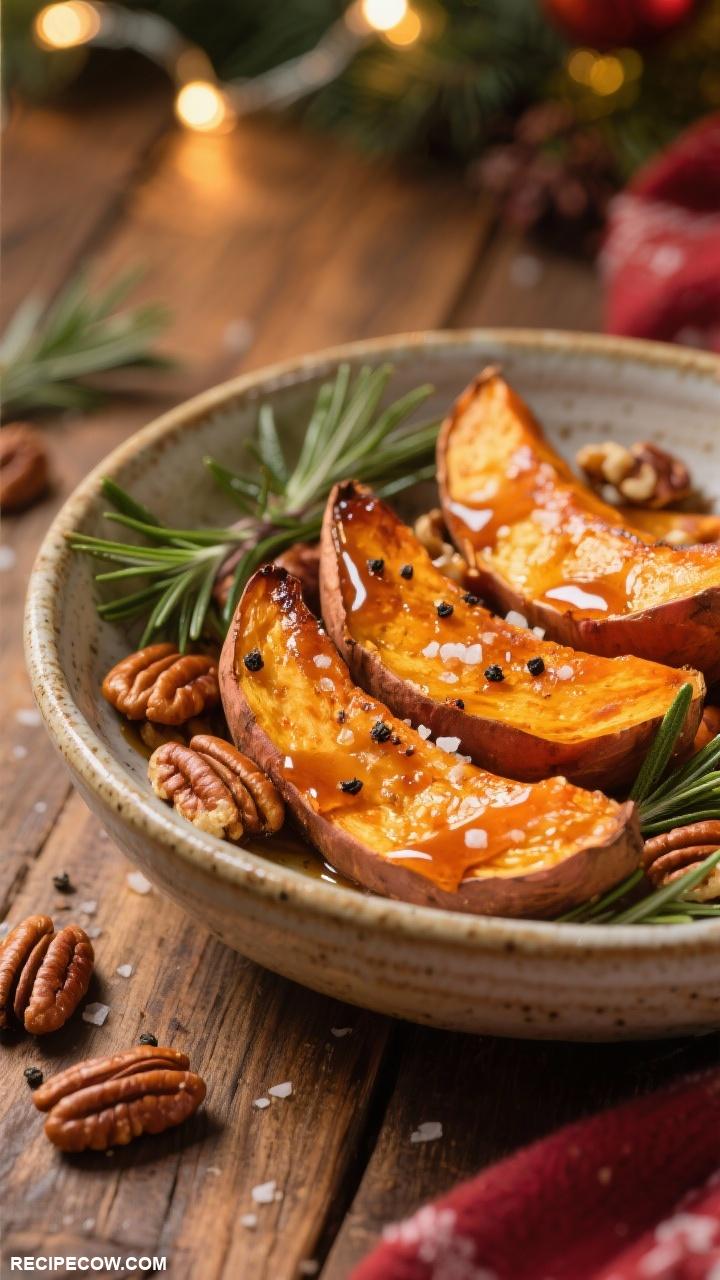 Christmas side dishes Maple Roasted Sweet Potatoes