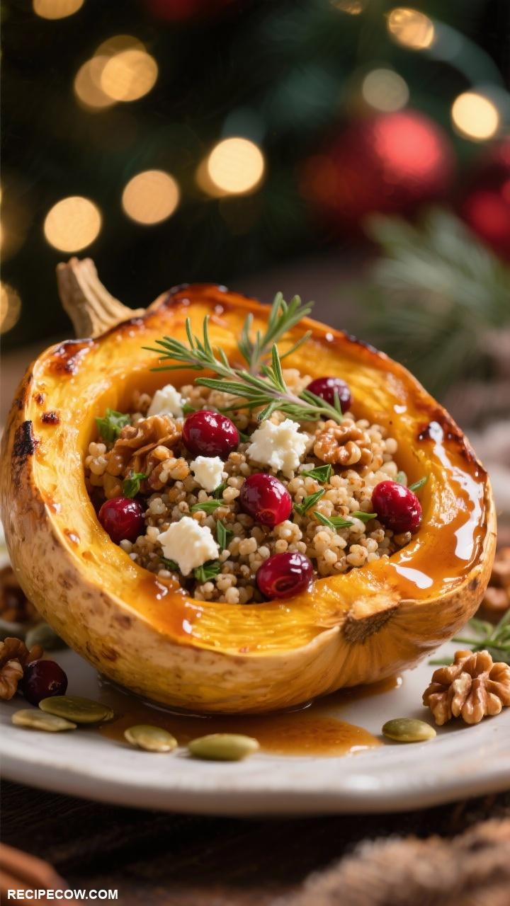 Christmas side dishes Stuffed Acorn Squash