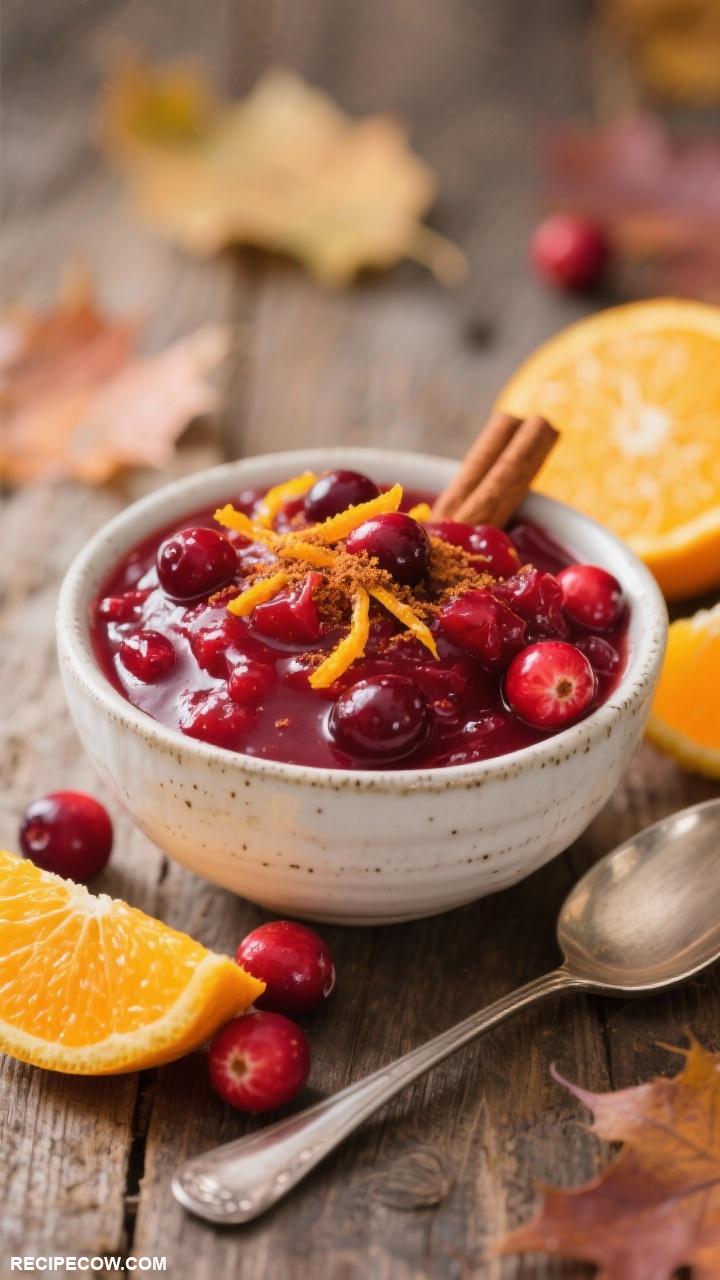 Thanksgiving sides Cranberry Orange Sauce