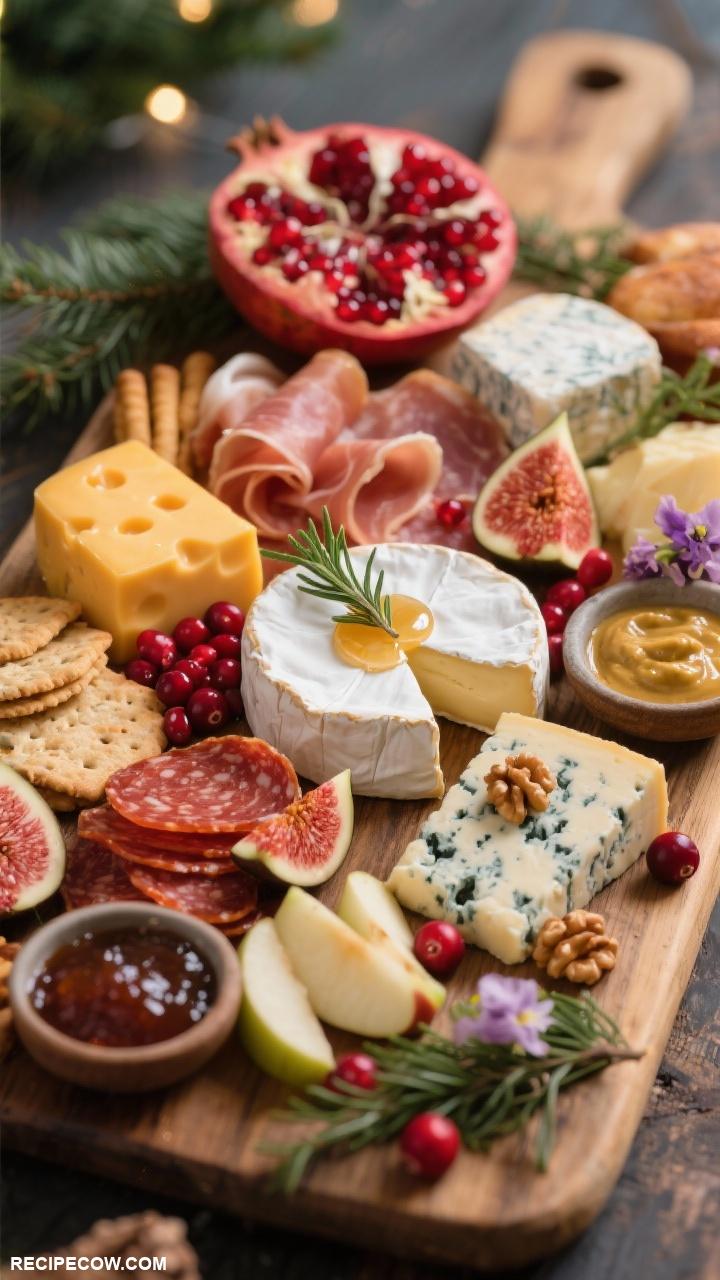 christmas appetizers Cheese and Charcuterie Board