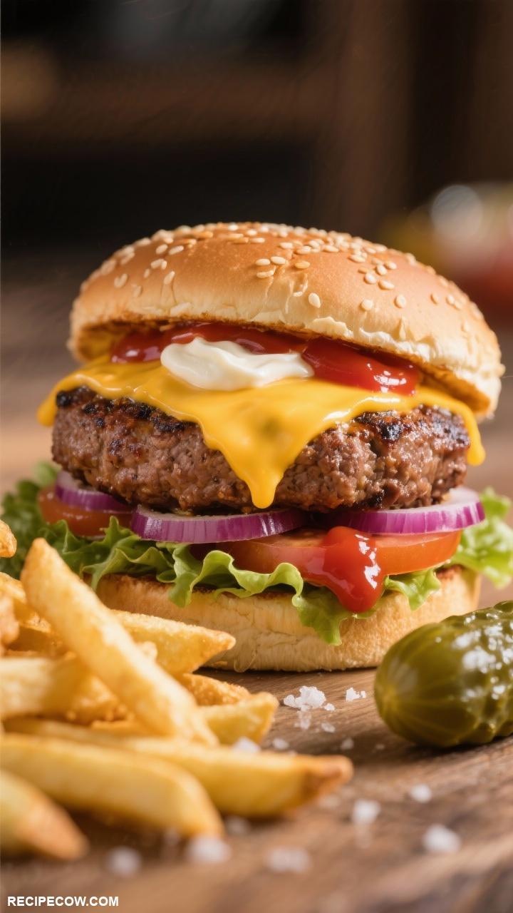 classic diner foods Classic Cheeseburger