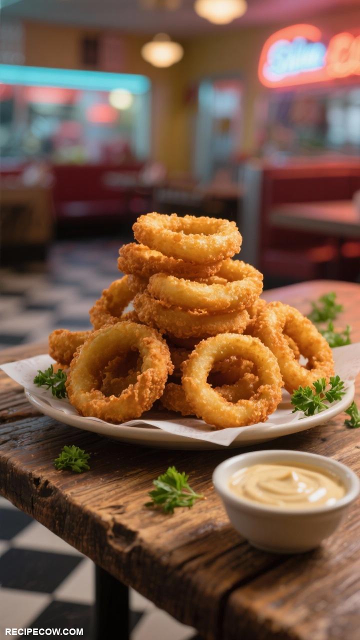 classic diner foods Crispy Onion Rings