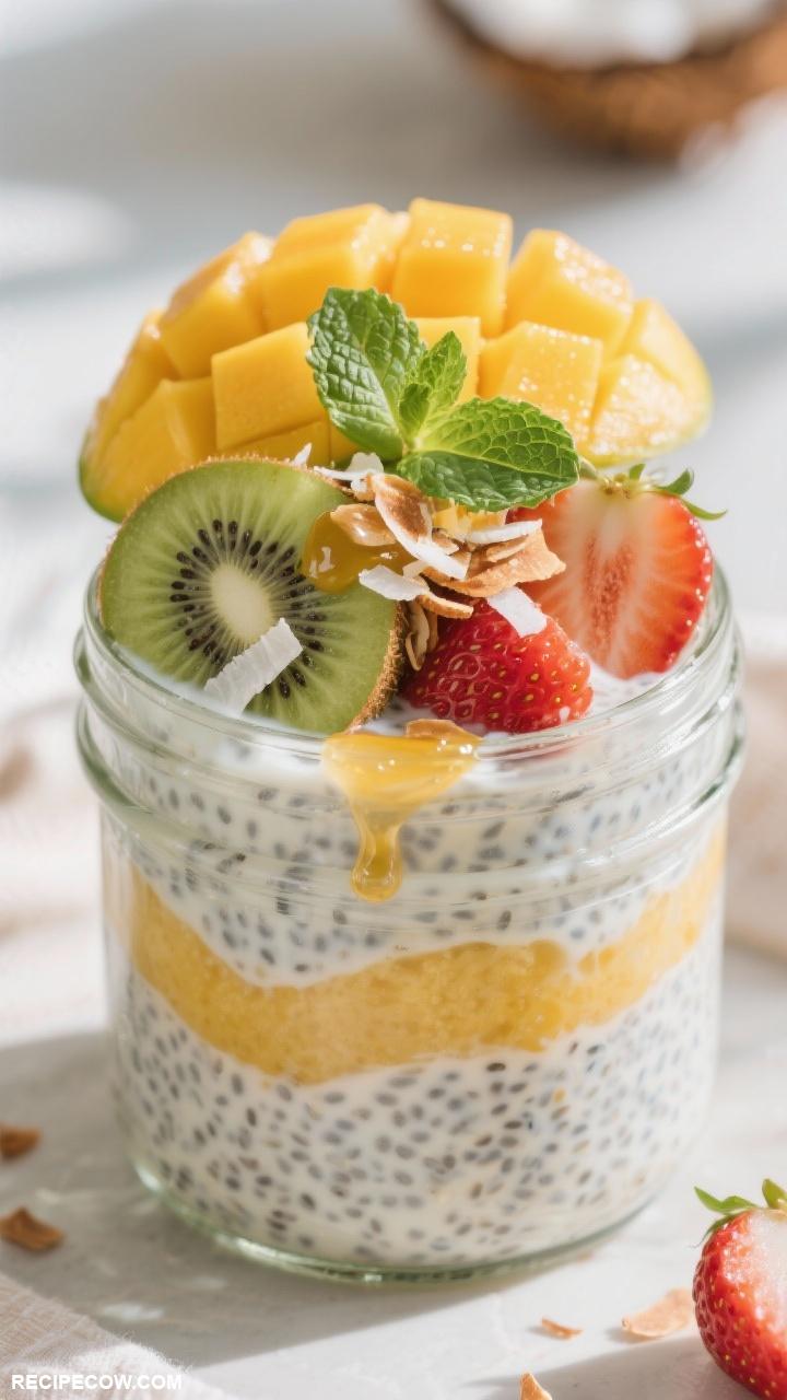 cold breakfast recipes Chia Seed Pudding with Coconut Milk