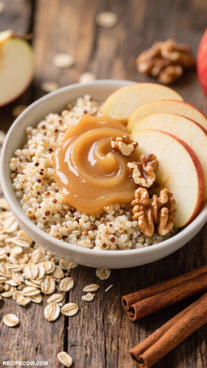 cold breakfast recipes Overnight Quinoa with Applesauce