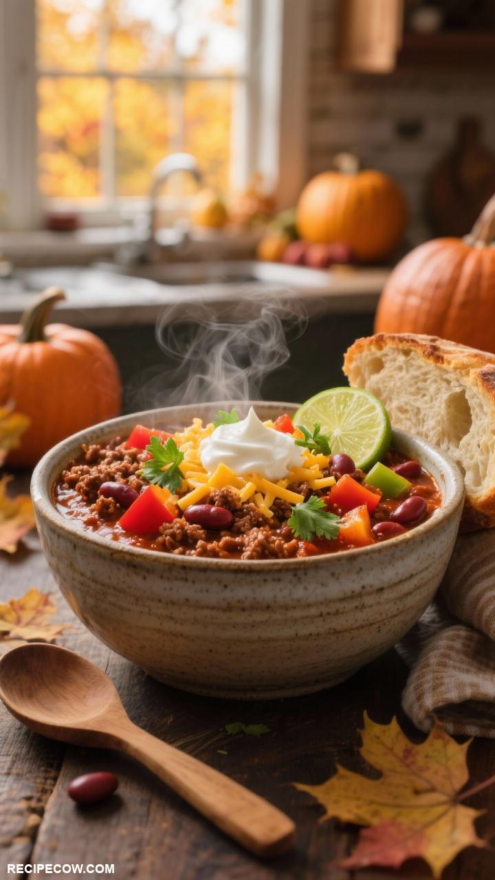 cozy fall meals Chili con Carne