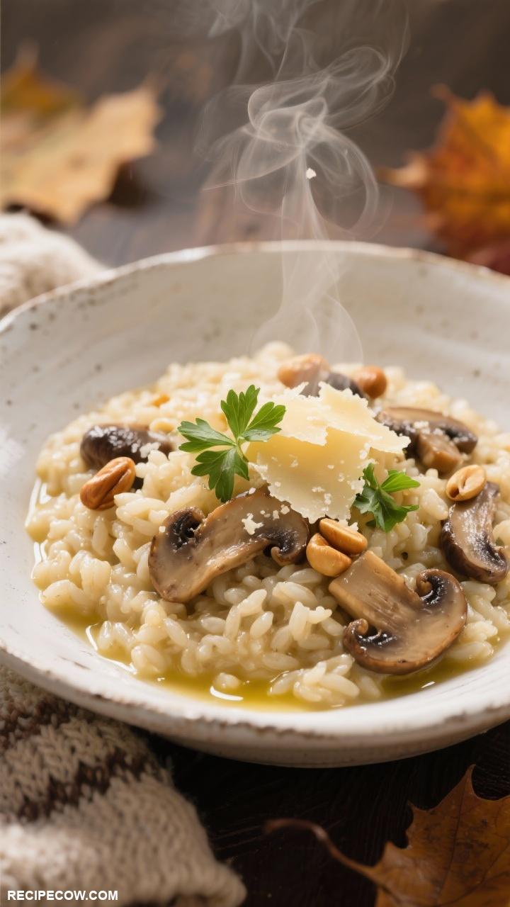 cozy fall meals Creamy Mushroom Risotto