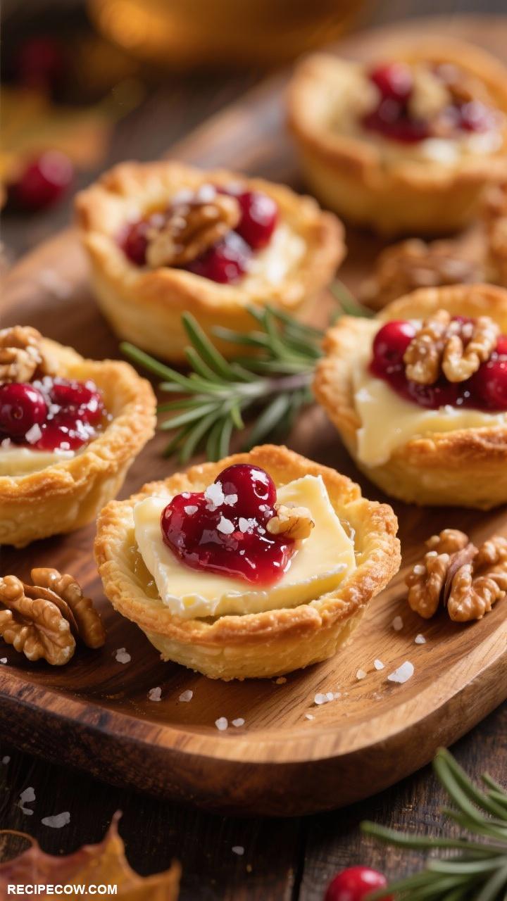 fall appetizers Cranberry Brie Bites