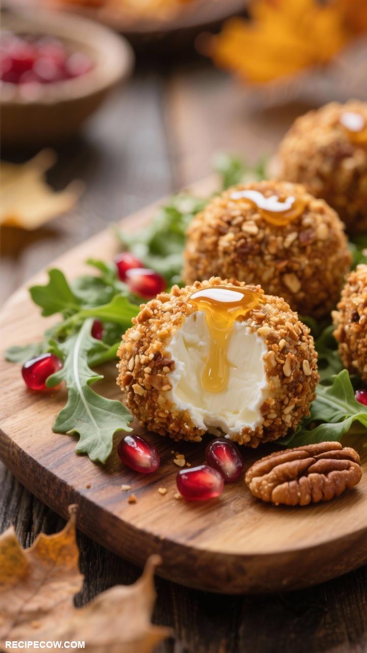 fall appetizers Pecan Crusted Goat Cheese Balls