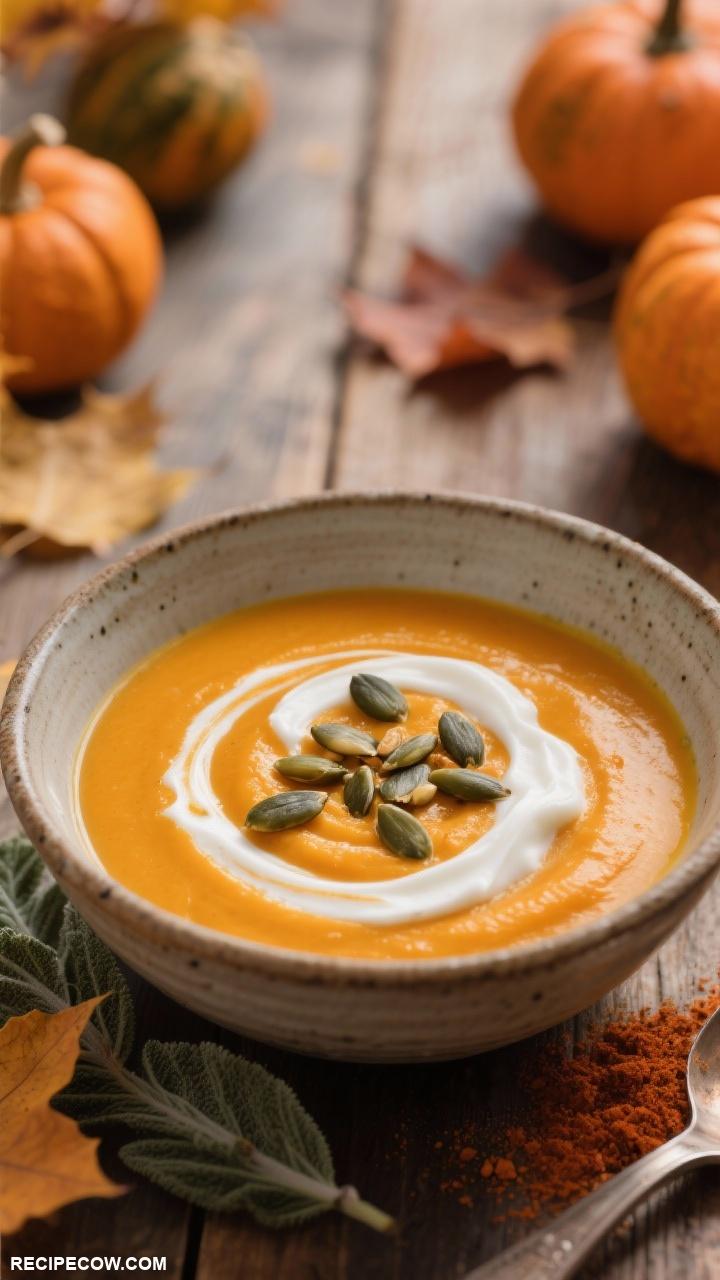 fall veggie recipes Roasted Butternut Squash Soup