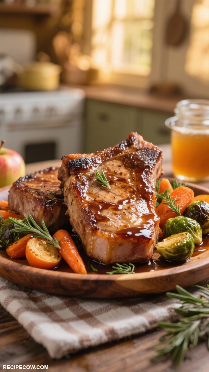 farmhouse meals Apple Cider Glazed Pork Chops