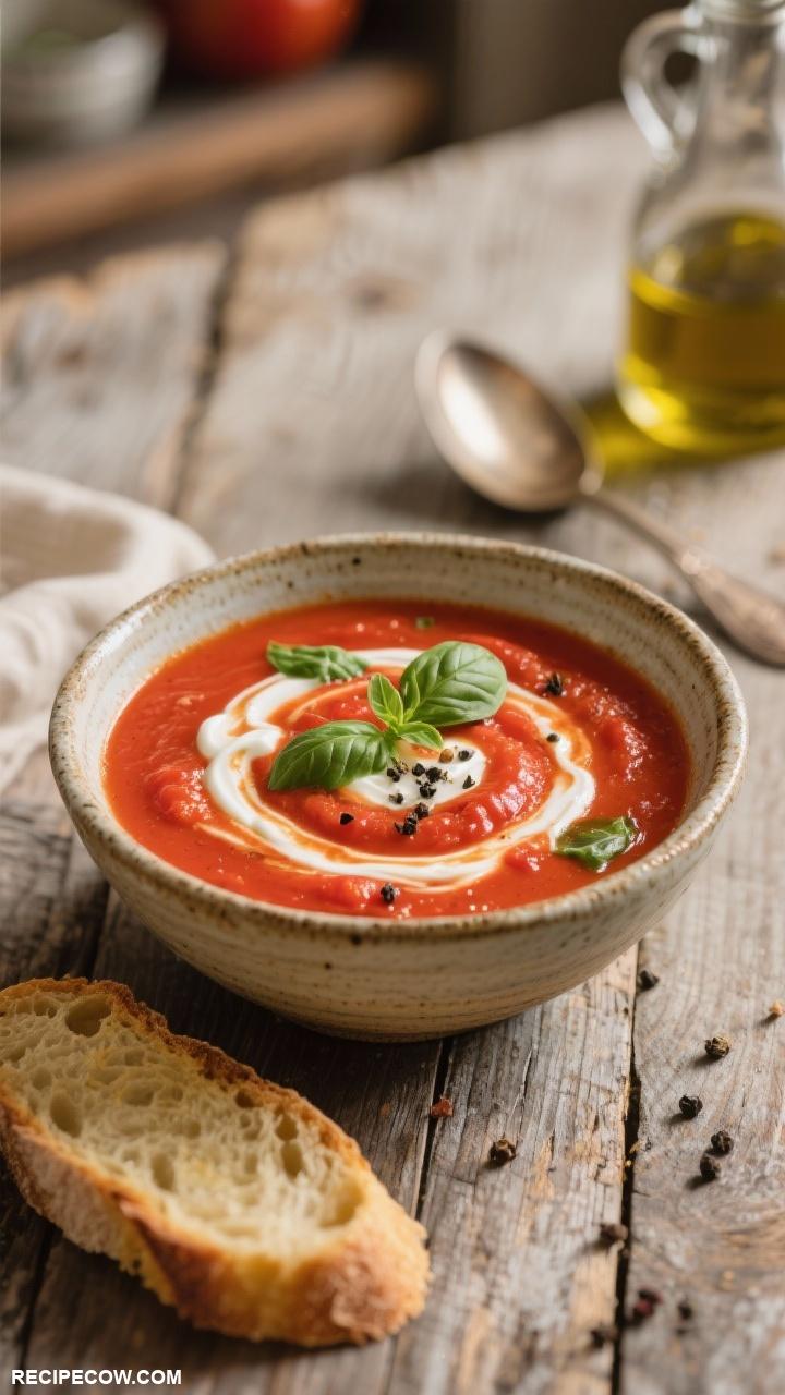 farmhouse meals Creamy Tomato Basil Soup
