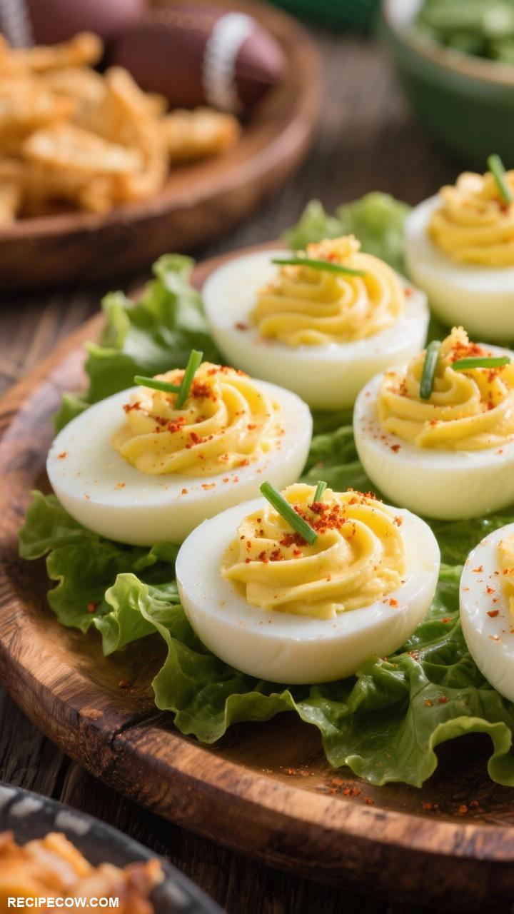 game day appetizers Classic Deviled Eggs