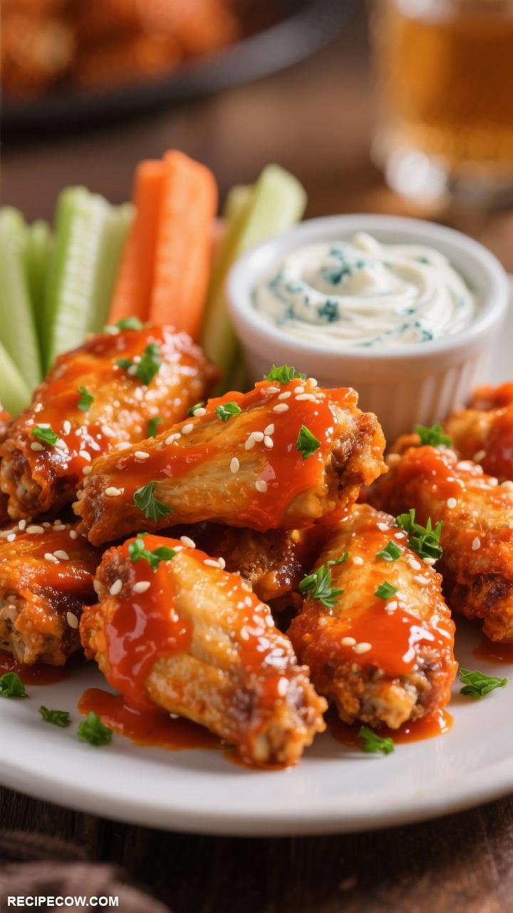 game day appetizers Spicy Buffalo Chicken Wings