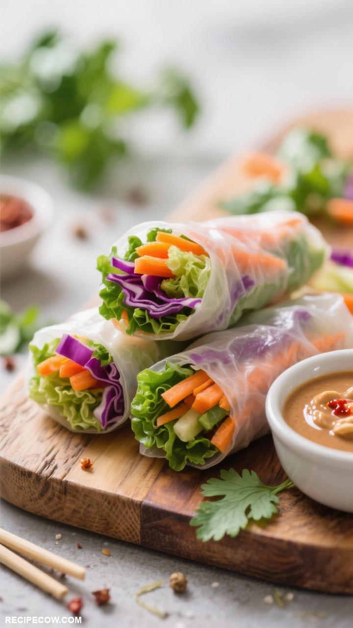 game day appetizers Vegetable Spring Rolls