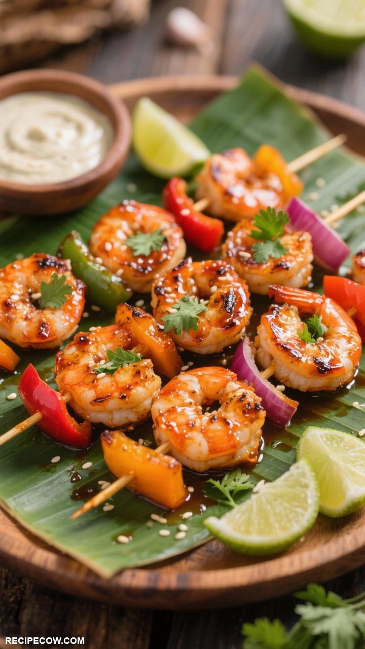 grilling ideas for dinner Spicy BBQ Shrimp Skewers