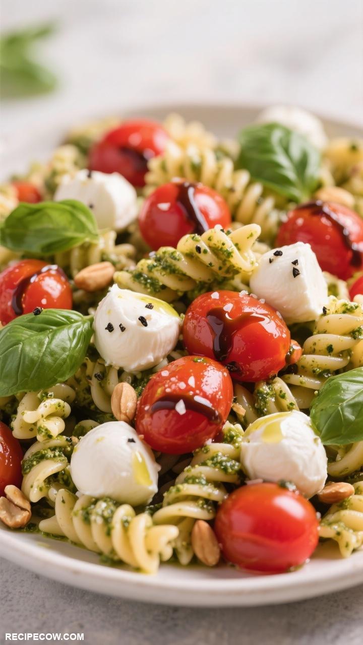 make ahead cold lunches Caprese Pasta Salad