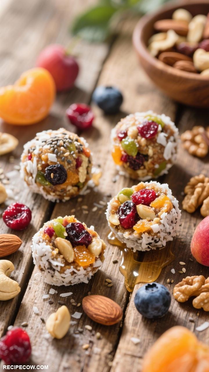make ahead cold lunches Fruit and Nut Energy Bites