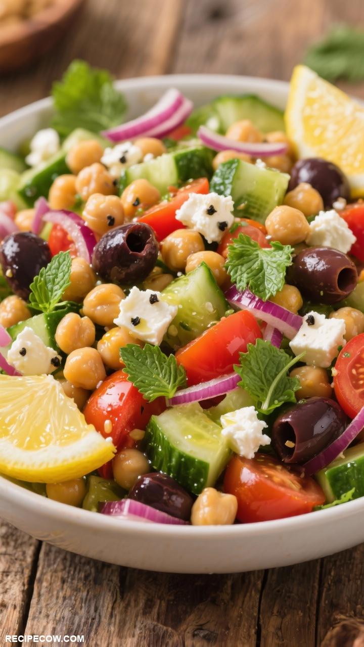 make ahead cold lunches Mediterranean Chickpea Salad