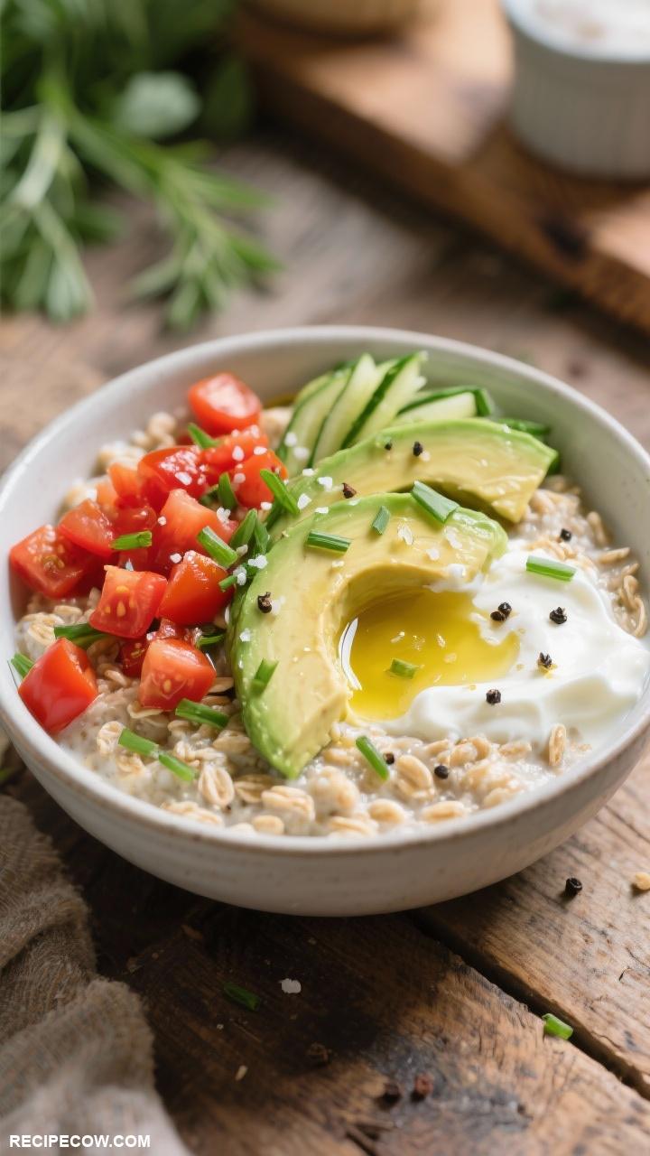 make ahead cold lunches Savory Overnight Oats