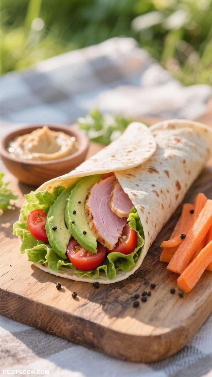 make ahead cold lunches Turkey and Avocado Wrap