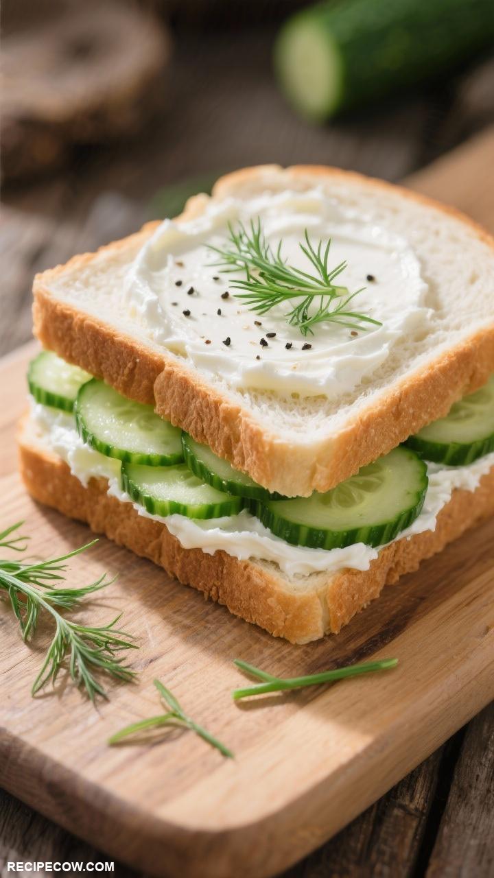 no cook lunch ideas Cucumber Sandwiches with Cream Cheese