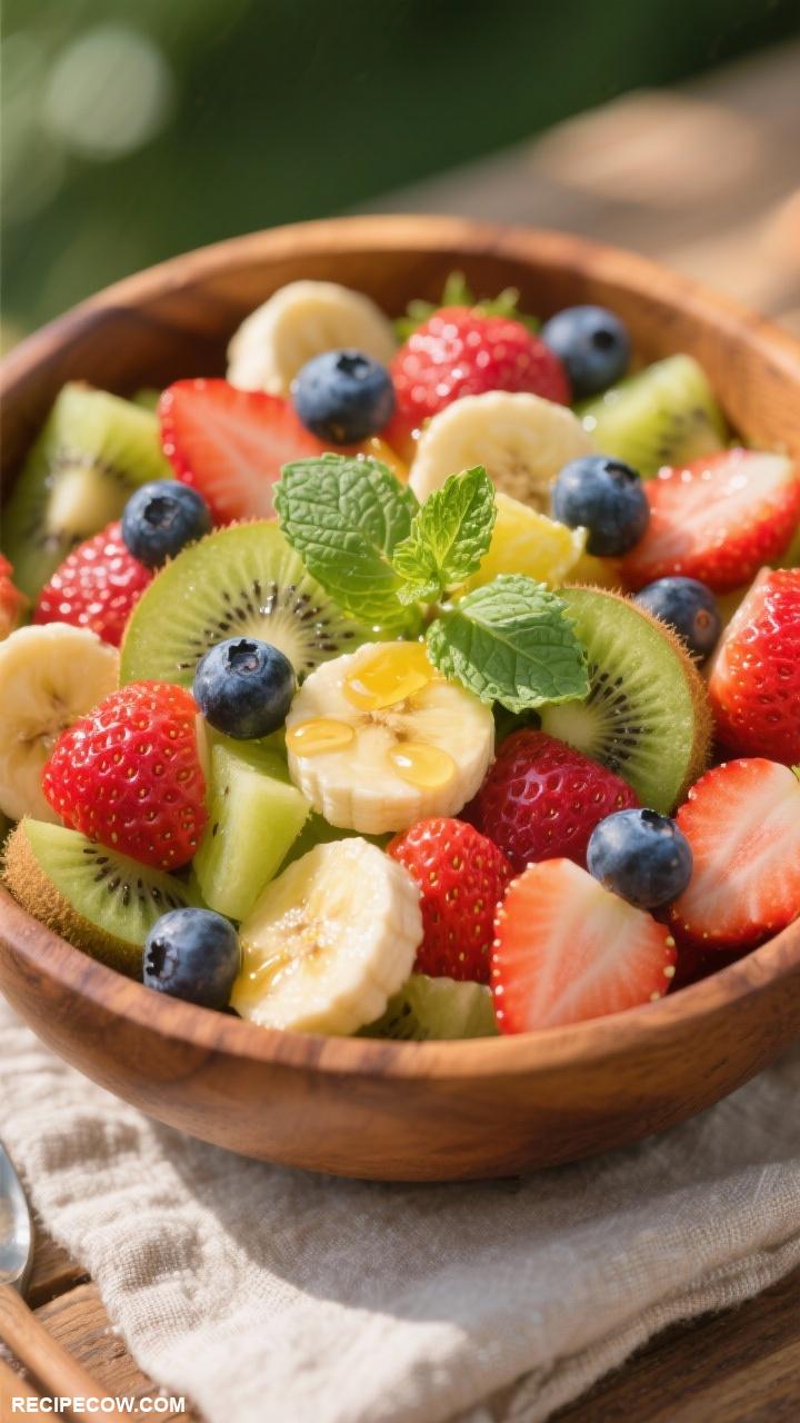 no cook lunch ideas Fruit Salad with Honey Lime Drizzle