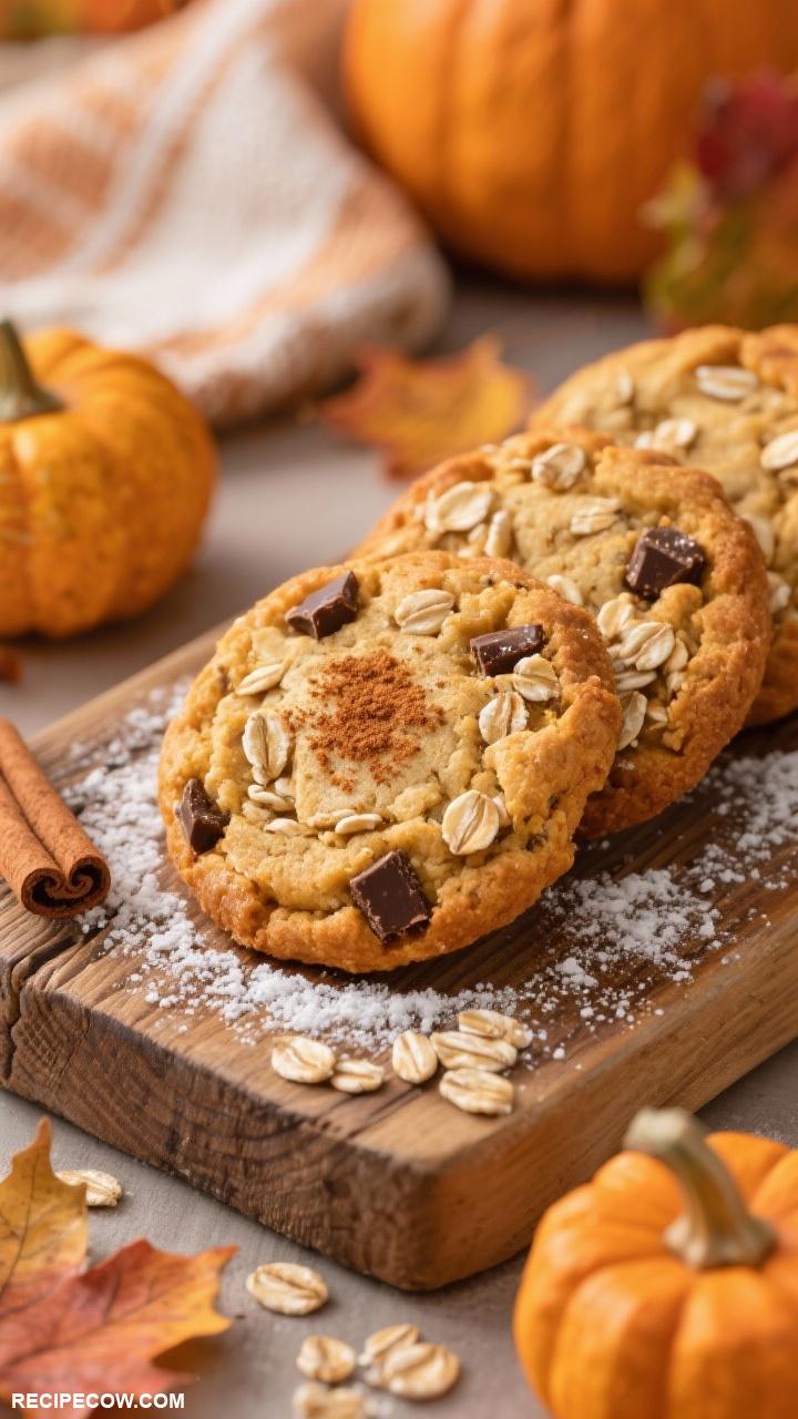 pumpkin oatmeal cookies