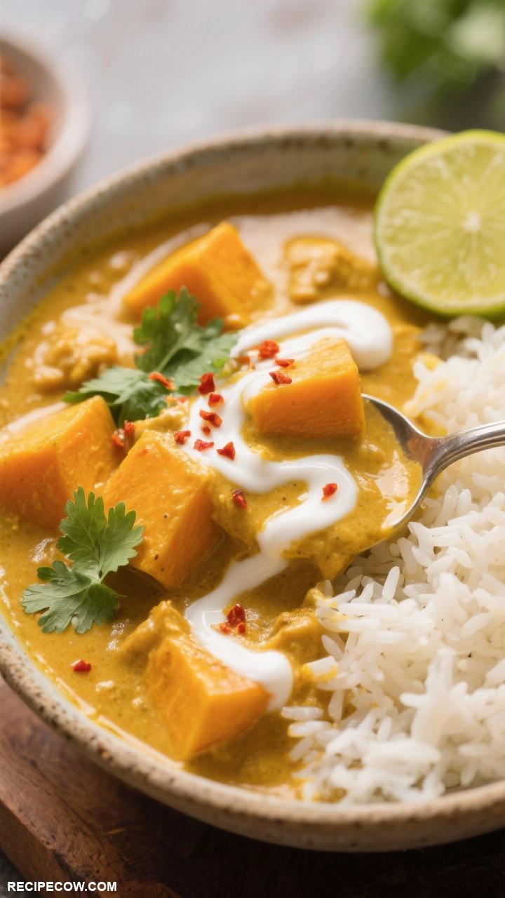 pumpkin recipes Pumpkin Curry with Coconut Milk