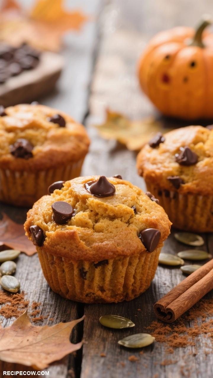 pumpkin recipes Pumpkin Muffins with Chocolate Chips