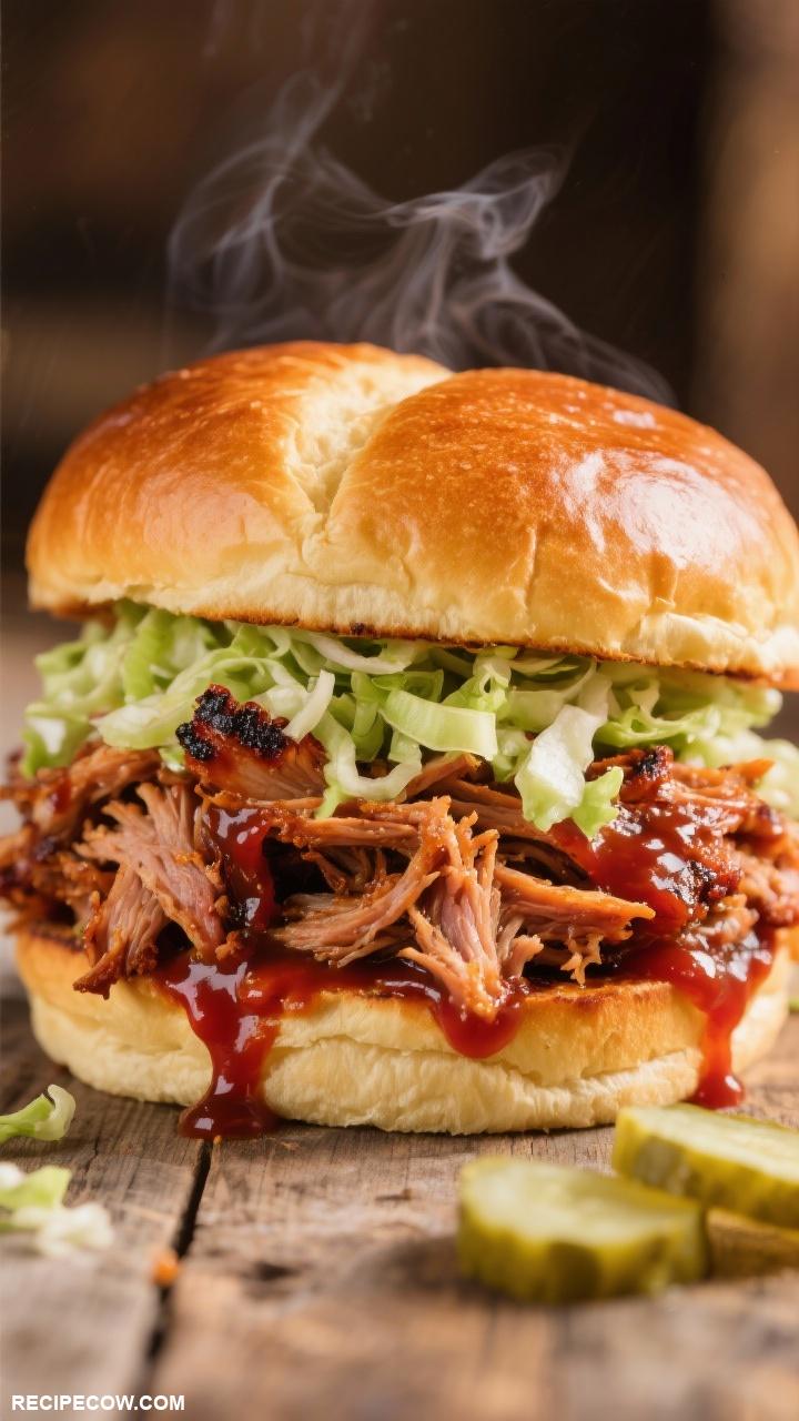 southern foods Barbecue Pulled Pork Sandwich