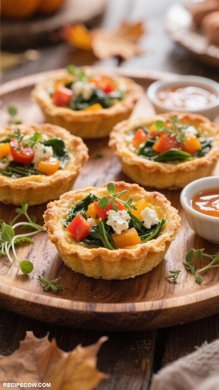 thanksgiving appetizers Mini Veggie Quiches