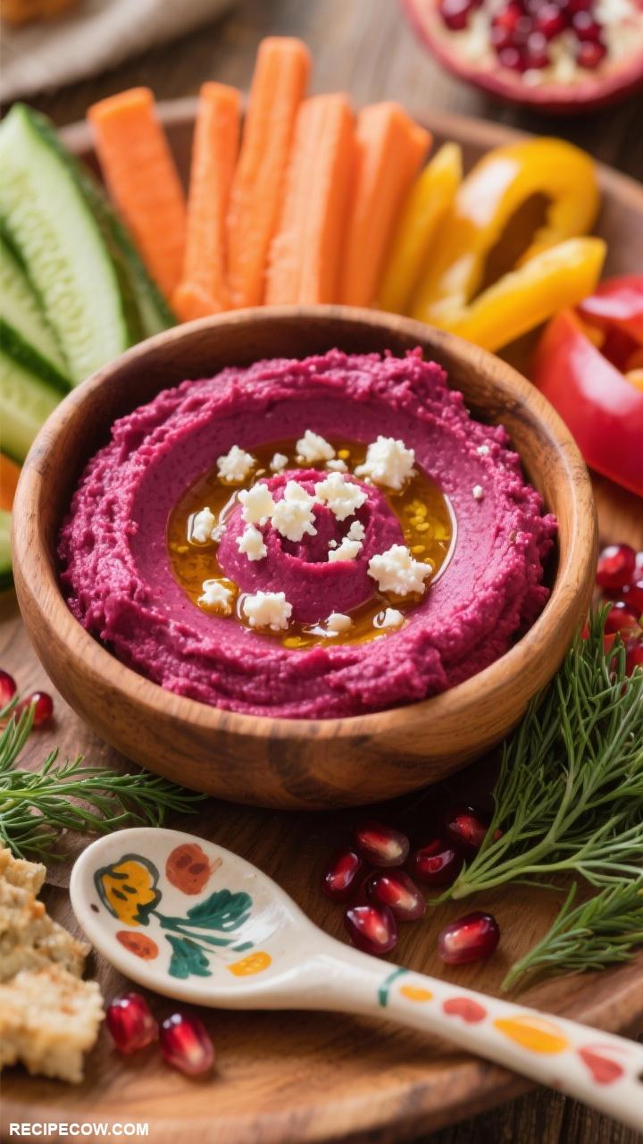 thanksgiving appetizers Roasted Beet Hummus