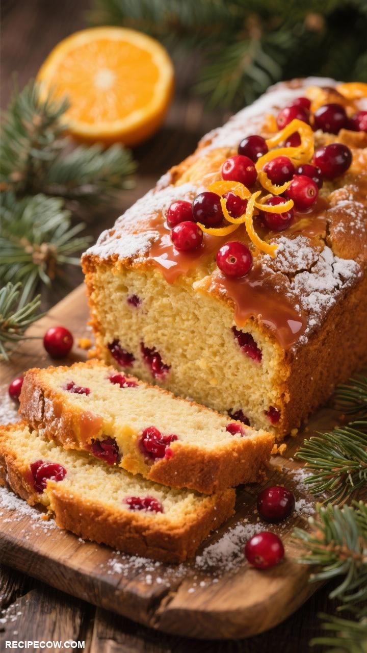 thanksgiving cake ideas Cranberry Orange Pound Cake