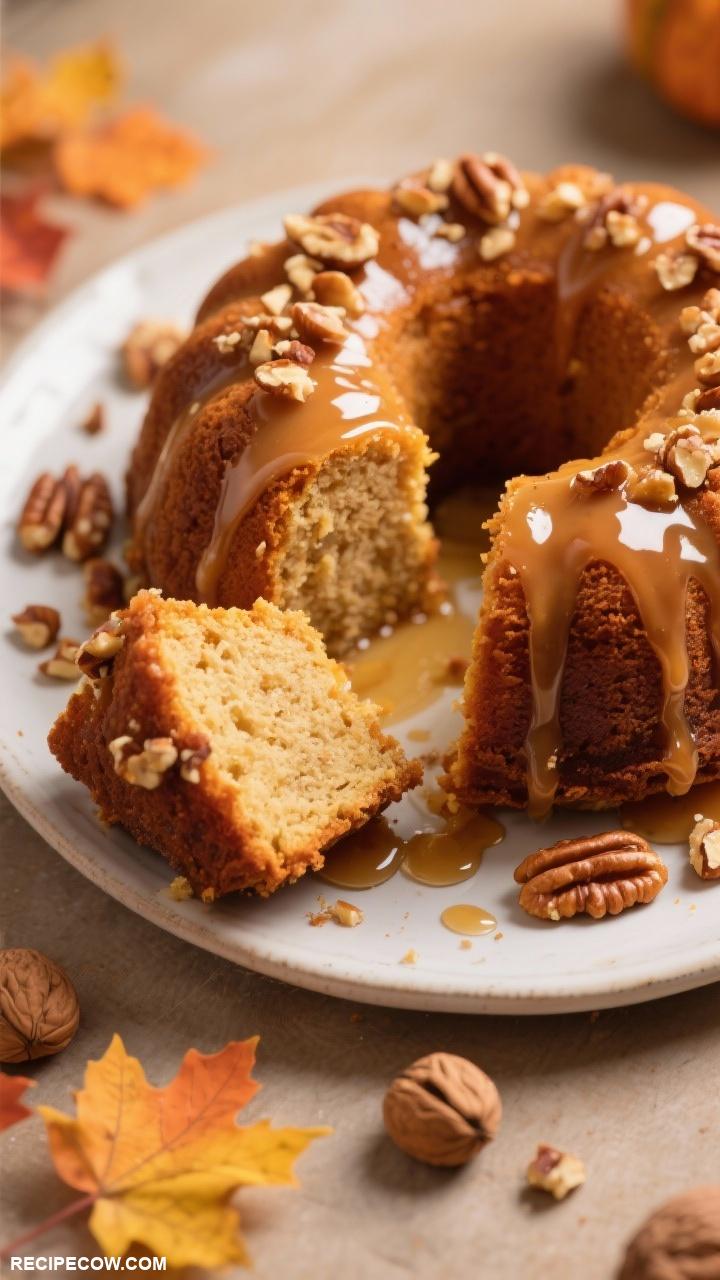thanksgiving cake ideas Maple Walnut Bundt Cake