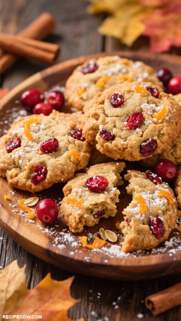 thanksgiving cookies Cranberry Orange Oatmeal Cookies