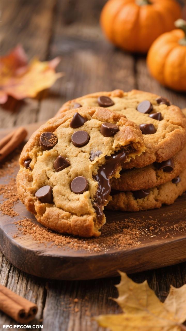 thanksgiving cookies Pumpkin Spice Chocolate Chip Cookies