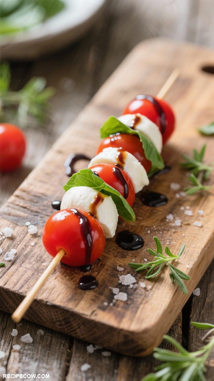 Gluten free appetizers Caprese Skewers