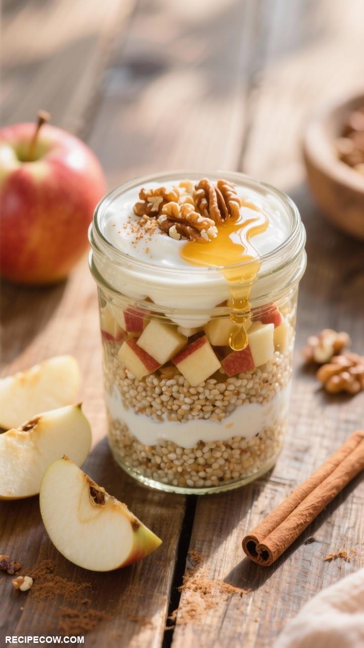 breakfast meal prep for the week Apple Cinnamon Overnight Quinoa