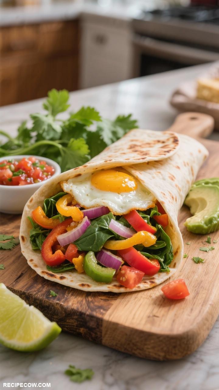 breakfast meal prep for the week Breakfast Burritos with Vegetables