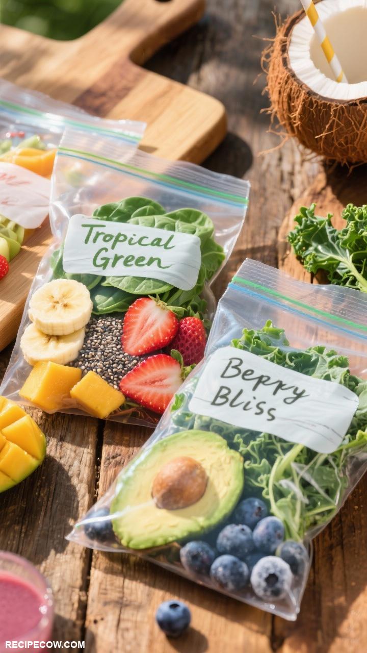 breakfast meal prep for the week Smoothie Packs for Quick Blends