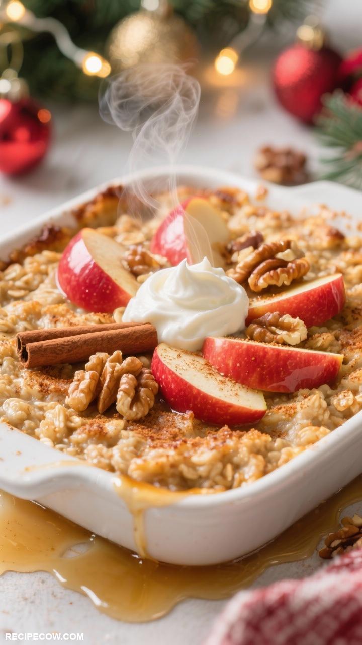 christmas breakfast recipes Baked Apple Cinnamon Oatmeal