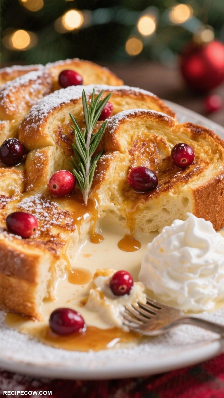 christmas breakfast recipes Eggnog French Toast Bake