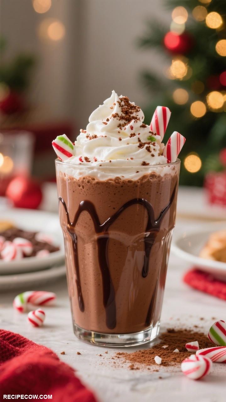 christmas breakfast recipes Peppermint Mocha Smoothie