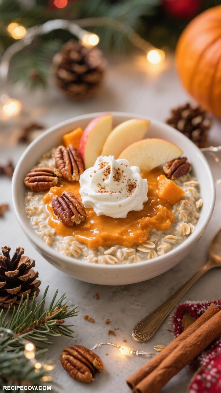 christmas breakfast recipes Pumpkin Spice Overnight Oats