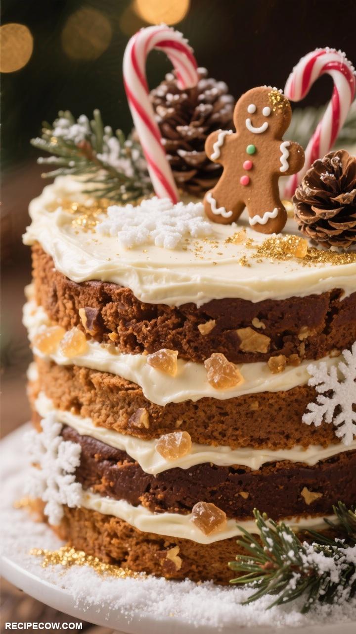 christmas cake ideas Gingerbread Layer Cake