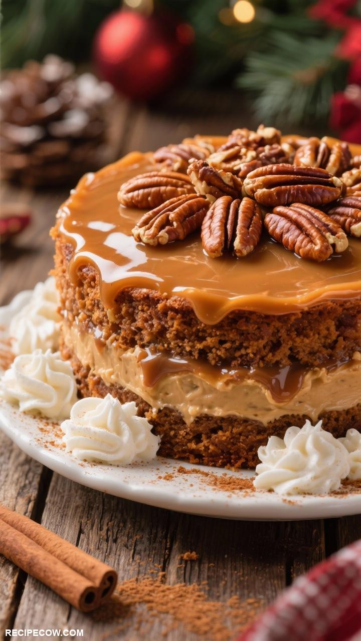 christmas cake ideas Pecan Pie Cake