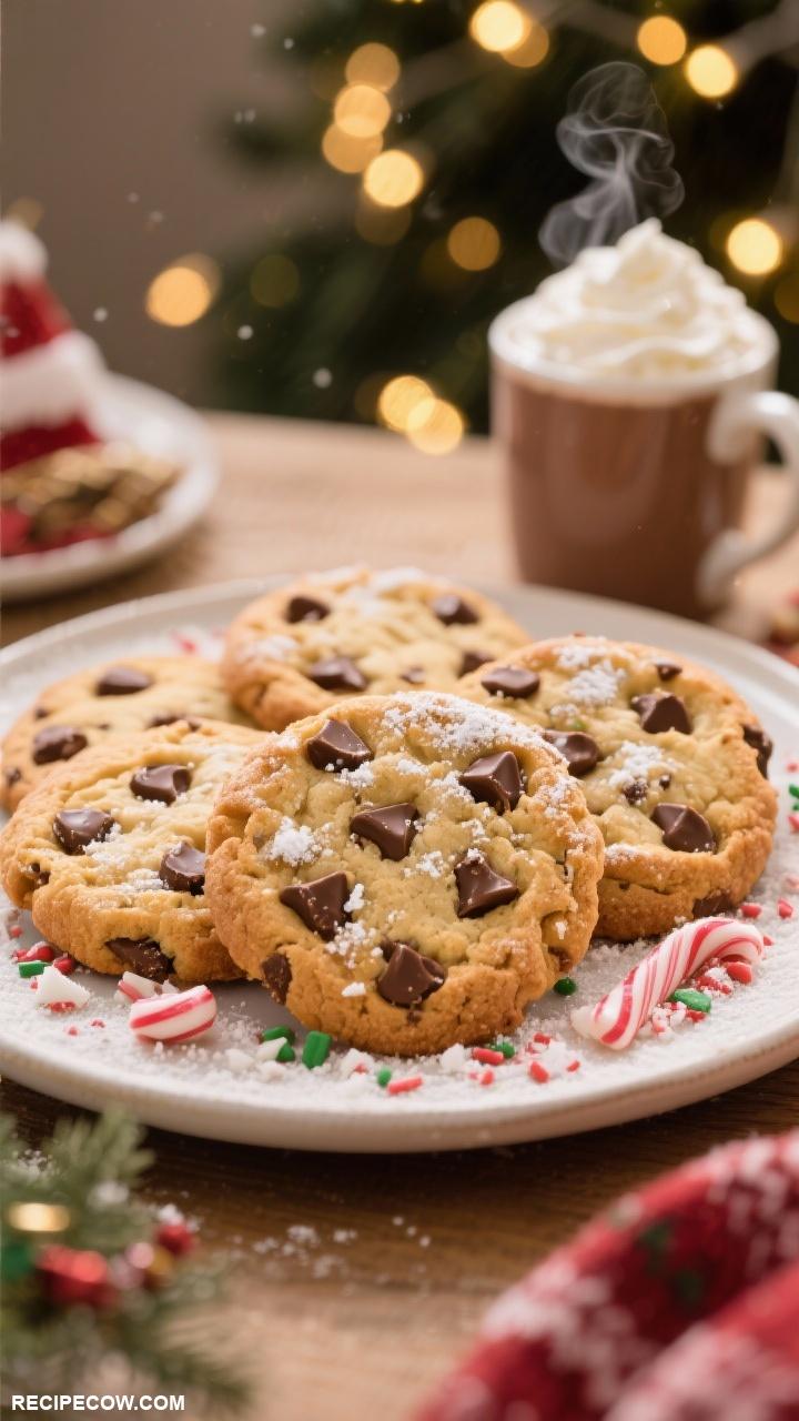 christmas cookies Chocolate Chip Christmas Cookies