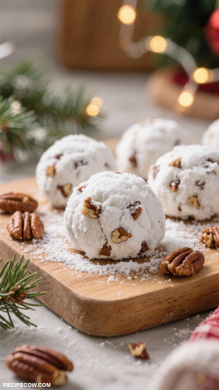 christmas cookies Pecan Snowball Cookies