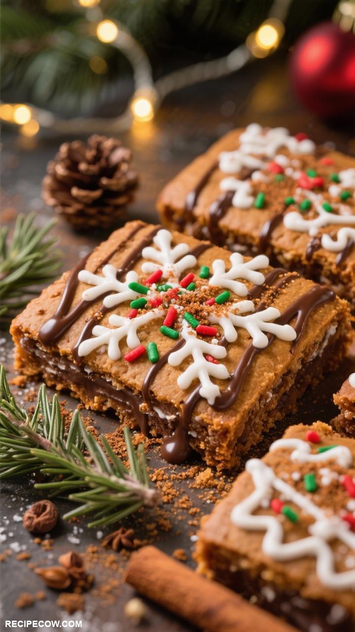 christmas desserts Gingerbread Cookie Bars