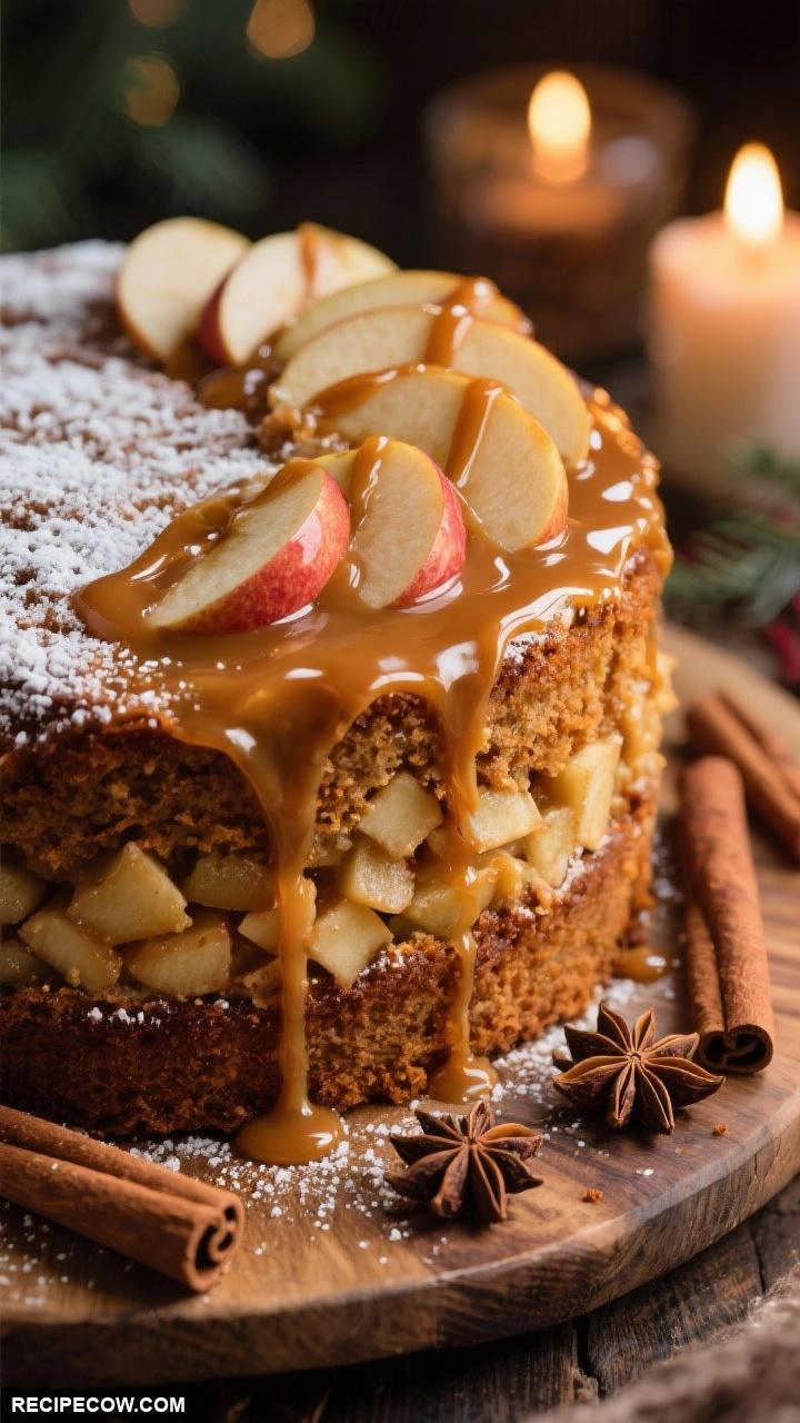 christmas desserts Spiced Apple Cider Cake